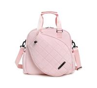 Fonowx Carrier Tennis Racket Bag Carryall Tote Shoulder Bag Organizer with Multiple Pockets Memory Material Compact Dimensions Suitable for Youth Teams Adult Travel, Array, Light Pink, 20L