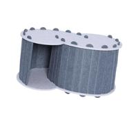 Fonowx Cat Play Tunnel Bed for 2 Indoor Cats Throughout The Cat Cava De La Casa with 2 Holes, Dark Gray