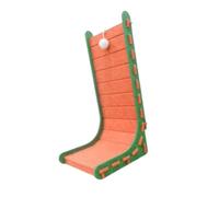 Fonowx Cat Scratch after Grinding Claw L -shaped Interactive Toy Clothing Resistant Scratch Mat, orange, S