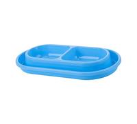 Fonowx Cat Shells for Food And Water, Double Food in The Home, Easy to Clean, Dog Plates, Cat Food, Blue, L