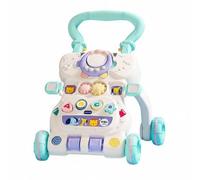 Fonowx Children Activity Activity Table Stand Toy with Weightable Rear Legs and Water Tank for Custom Stability Suitable for First Steps Indoor Play Parent supervised use, Blue Upgraded