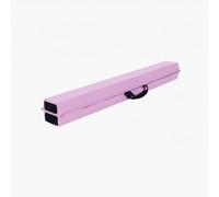 Fonowx Children Balance Beam Gymnastics Beam Practice Beam Training Beam With EVA Dense Core Stable Anti Slip Base And Soft Leather Surface Foldable, Array, Pink, 210x10/15x6.5cm