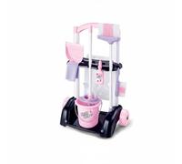 Fonowx Children Cleaning Playset Featuring Broom Mop Dustpan Bucket And Utility Trolley For Educational Role Play Made Of Safe Suitable For Home Chore Training, 66732 SET