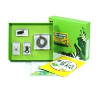 Fonowx Children Learning Educational With Resin Sample Blocks Tray Box Cards And Learning Sheets Organized Biology Collection Suitable for Classroom, Array, Food Chain On The Grassland