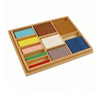Fonowx Children Math Wooden Math Manipulatives Counting Rods And With Organizer Box Early Arithmetic Toy For Counting Number Recognition Addition Subtraction