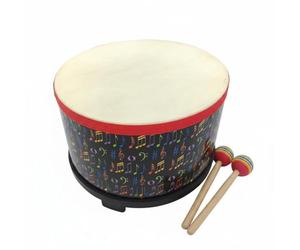 Fonowx Children Percussion Drum Hand With Layer And Wood For Classroom Training Beginner Playability Suitable for group lessons rhythm practice performance training, Musical Note Pattern