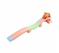Fonowx Children Training Scooter Slide Track Car Set Toy Featuring Three Section Ramp Sliding Track Wide Stable Base Smooth Surface PP Material suitable for, Macaron Color
