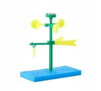 Fonowx Children Wind Indicator Weather Vane Science Model Kit DIY Assembly Educational Rotating Toy Suitable Classroom Training Study