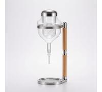 Fonowx Chiller Multifunction Sake Warmer Set Ice Drip Feature for Gentle Cooling Traditional Japanese Aesthetic Borosilicate Glass Carafe Suitable for Home Use Dinner Service Guest Serving, Silver
