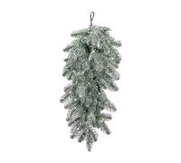 Fonowx Christmas Teardrop Swag Decorations Artificial Teardrop Wreath Hanging Swag for Front Door, Artificial Christmas Pine Needle for Stair Window Mantle Indoor Outdoor Decor (Style6-1PCS)