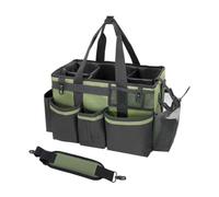 Fonowx Cleaning Storage Pouch Cleaning Tote Organizer Housekeeping Carrier With Adjustable Interior And Secure Zipper Pocket Oxford Cloth With Stable Base