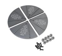 Fonowx Cole Jaw Set Wood Lathe Chucks Professional Woodworking for DIY Projects Work Clamping Aluminum Alloy with Tool Kit, Gray