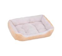 Fonowx Compact Dog Bed for Pet Resting with Removable Cover And Insulated Sides, yellow