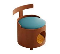 Fonowx Companion Resting Bench Cat House Cat Bed Stool Cat Hideaway Seat Cat Furniture With Sturdy Wood And Cozy Hideaway Suitable for home living rooms bedrooms quiet corners