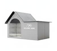 Fonowx Cooling Shelter Cat House Shelter Bed Enclosure Built With Cooling Interior And Insulated Middle Foldable Oxford Shell For Storage And Travel suitable, Medium