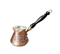 Fonowx Copper Coffee Kettle Turkish Coffee Pot Brewer Pitcher With Handmade Construction And Traditional European Aesthetic Suitable for gas or electric, Copper, 1-1-4