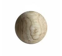 Fonowx Decorative Ball Wooden Sphere Decor Ornament Sculpture With Solid Wood Calm Presence For Tabletop Display Suitable for living room entryway office desk TV console minimalist home, 35x35x35cm