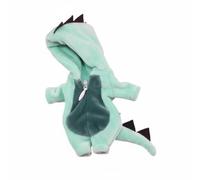 Fonowx Dinosaur Costume Doll Outfit Jumpsuit Clothes Feel And Front Suitable for OB11 Figures Small Ball Jointed Dolls Indoor Display Outdoor , Lightgreen-darkgreen