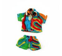 Fonowx Doll Printed Shirt Miniature Short-Sleeved Top OB11 Outfit Set Soft Cloth Material Coordinated Design Suitable for Diorama Photography , Multi Pattern SET