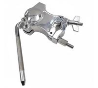 Fonowx Drum Clamp Percussion Mount Tom Holder Snare Bracket with 360 Degree Locking Lever Zinc Alloy Electroplated Sturdy Construction Universal Fit Suitable