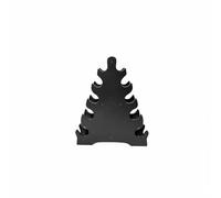 Fonowx Dumbbell Rack Vertical Dumbbell Stand Weight Storage Organizer Tree PP Build V-Shaped Stable Base Cradles Tiered Design Suitable for home gyms small, 5-Layer Solid