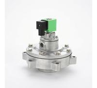 Fonowx Dust Collector Mechanism Electromagnetic Coil Diaphragm Reliable Air Aluminum Alloy Body Bolted Circular Design Tight Sealing Gasket Suitable for, DN76 3 Inch, DMF-Y-76S DC24V