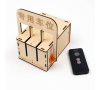 Fonowx Educational Science Project Remote Control Parking Barrier Model Kit Wooden Puzzle Engineering Toy With Motor System And Mechanical Movements suitable