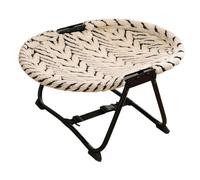 Fonowx Elevated Pet Bed, Pet Supplies, Iron Frame, Sturdy, Quick Assembly, Lightweight, Foldable, for Outdoor Use, Cottons