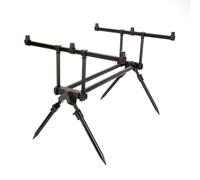 Fonowx Fishing Rod Holder Adjustable Telescopic Stand Tripod Rack With Angled Legs And Pointed Feet In Aluminum Alloy Suitable for Bank Fishing Pier Fishing Boat Landing Camping
