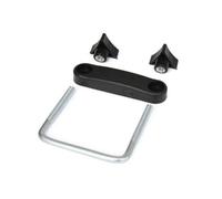 Fonowx Fixing Clamp with Strong Metal U Bolt for Car Luggage Rack Crossbar Mounting Hardware Kit Secure Holding for Travel Utility Gear, 6CM