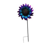 Fonowx Garden Stake for Patio Installation, Creative Outdoor Decoration, Artificial Flowers for Outdoor Patio Pathways, Purple