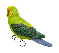 Fonowx Garden Wall Statue, Bird Figure, Landscape Decoration, Realistic Hanging Parrot Sculpture, Parrot Garden Statue for Lawn And Terrace, Budgerigar