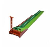 Fonowx Golf Putting Putting Green Practice Mat Target Mat With Solid Wood Base And Turflike Hitting Area Raised Channel To Guide Ball Suitable for Indoor, 3m