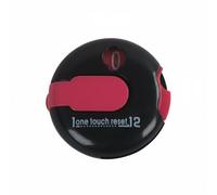 Fonowx Golf Score Keeper Stroke Counter Hole Clip Tool Dial Reset Compact Sturdy build suitable for golf practice course use league matches training, Black Red