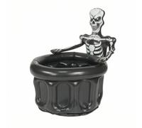 Fonowx Halloween Party Inflatable Drink Tub Beverage Ice Bucket PVC Design Travel Friendly Portable Transfer Suitable for Community Events Tailgate Parties Garden Courtyards, Skeleton Ice Bucket