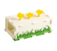 Fonowx Hamster Tunnel Hideaway House Detachable Tube Breathable Shelter Soft Structure Decoration Suitable for Guinea Pig Gerbil I, 20x9x8CM