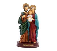 Fonowx Holy Family Statue 14cm Jesus Figurine Collectible Nativity Scene, Youth Jesus, St.Joseph, Virgin Mary, Small Resin Sculpture Great Catholic Gift for Weddings and Housewarming