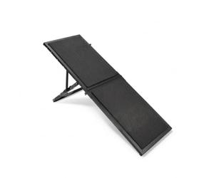 Fonowx Industrial Ramp Pet Dog Cat Pet Ladder With Secure Non Slip Top And Iron Frame And Height Adjustable For Versatile Use suitable for sofas beds vehicles and small homes, Black, 84.5 32.5cm