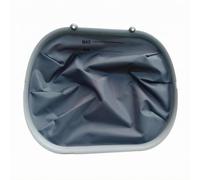 Fonowx Litter Mat Floor Pad Tray Liner With Raised Edge Design Oval Profile Flexible Body Sewn Seams Printed Level Marks For Guidance Three Material suitable, style to 1