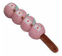 Fonowx Long Pillow Body Bolster Pillow With Adjustable Fruit Pieces Airy Gingham And Elastic PP Filling Functions As Lateral Sleeping Aid And, Red, 100CM