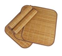 Fonowx Mat Double-Sided Cooling Pet Pad Bamboo Rattan Reversible Surface Foldable Lightweight Easy to Clean Suitable for Maintaining Hygiene Home Travel