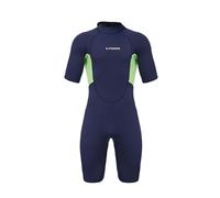 Fonowx Men Wetsuit 3mm Neoprene Short Sleeve Full Suit Diving Suit Surf Suit With And Single Piece Form Suitable for open water swimming recreational swimming training contests, XL