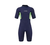 Fonowx Men Wetsuit 3mm Neoprene Short Sleeve Full Suit Diving Suit Surf Suit With And Single Piece Form Suitable for open water swimming recreational swimming training contests, M