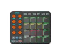 Fonowx MIDI Controller Pad With 16 Performance Pads And 8 Rotary Encoders For Instrument Control Built In 16 Full Level Pad Modes Portable Housing, color to 3