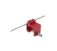 Fonowx Motorcycle Chain Adjuster Chain Alignment Tool Sprocket Clamp Positioning Gauge Aluminum Alloy Build aids quick setup and wear suitable for, Red