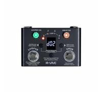 Fonowx Music Loop Pedal Guitar Effects Pedal Drum Machine Tuner Design with 4 5 Minute Loop Unlimited Layers 30 Rhythm Sets Sync Tempo USB C suitable for, Black