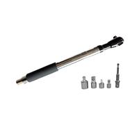 Fonowx Offset Extension Wrench Impact Ratchet Extend Pneumatic Manual Chrome Vanadium Steel Secure Grip Non Slip Rubber Sleeve Suitable for Workshop Garage H, with Adapter