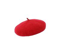Fonowx Pet Dog Beret Wool Yard Hat Durable Lightweight Comfortable Hand Wash Recommended Hair Accessories Hat Diameter 5.1 Inch Skin-friendly Warm, Red