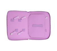 Fonowx Pet Grooming Scissors Case Storage Bag Tool Organizer Soft PU Material Suitable for Make Up Artist Home Travel Sa, violet