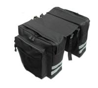 Fonowx Rear Pannier Double Pannier Rack Bag Rear Saddle Carrier with Tool and Gear Pockets for Daily Use Suitable for Commuting bikepacking Errands Travel, Black, Black, 31.5 X 31.5 X 16 Cm